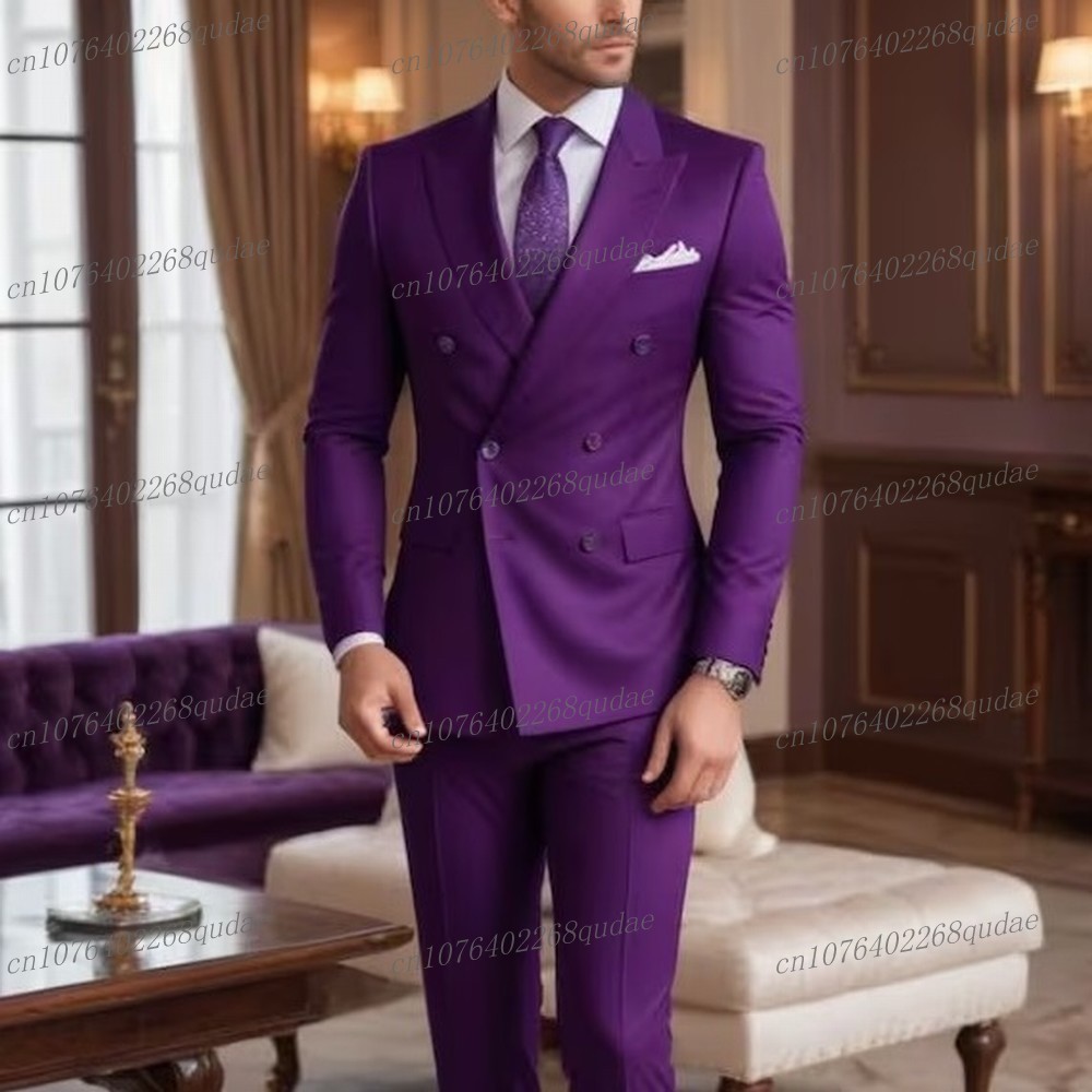 Men Formal Wear Purple - New Male Purple Formal Occasion Men