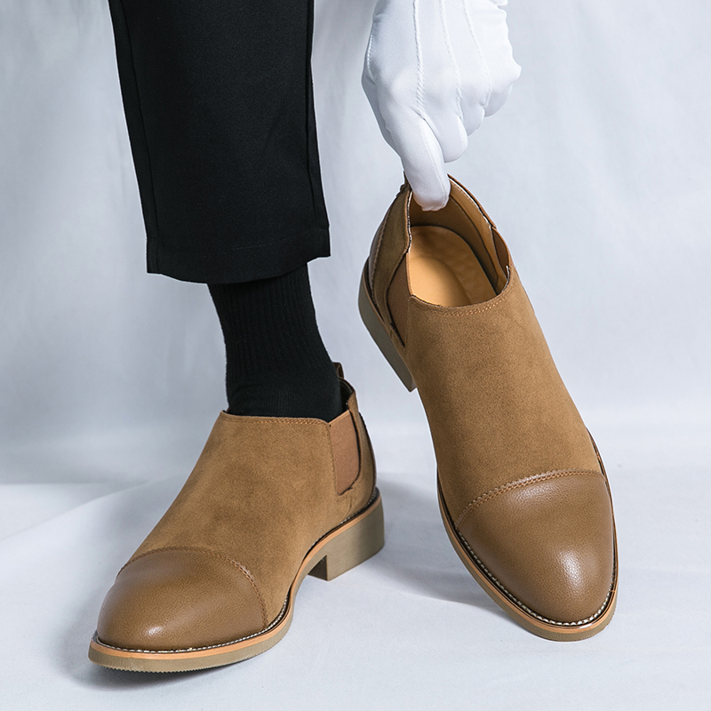 Men'S Formal Party Wear Shoes - Men Retro Formal Shoes Black Brown