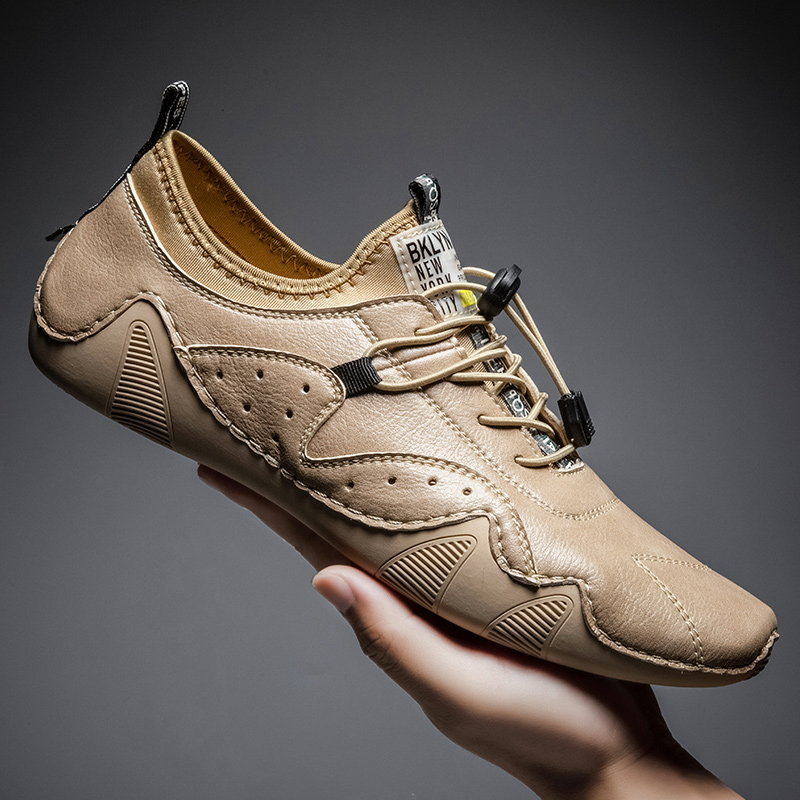 Men'S Luxury Formal Wear - Leather Casual Sneakers for Men Driving