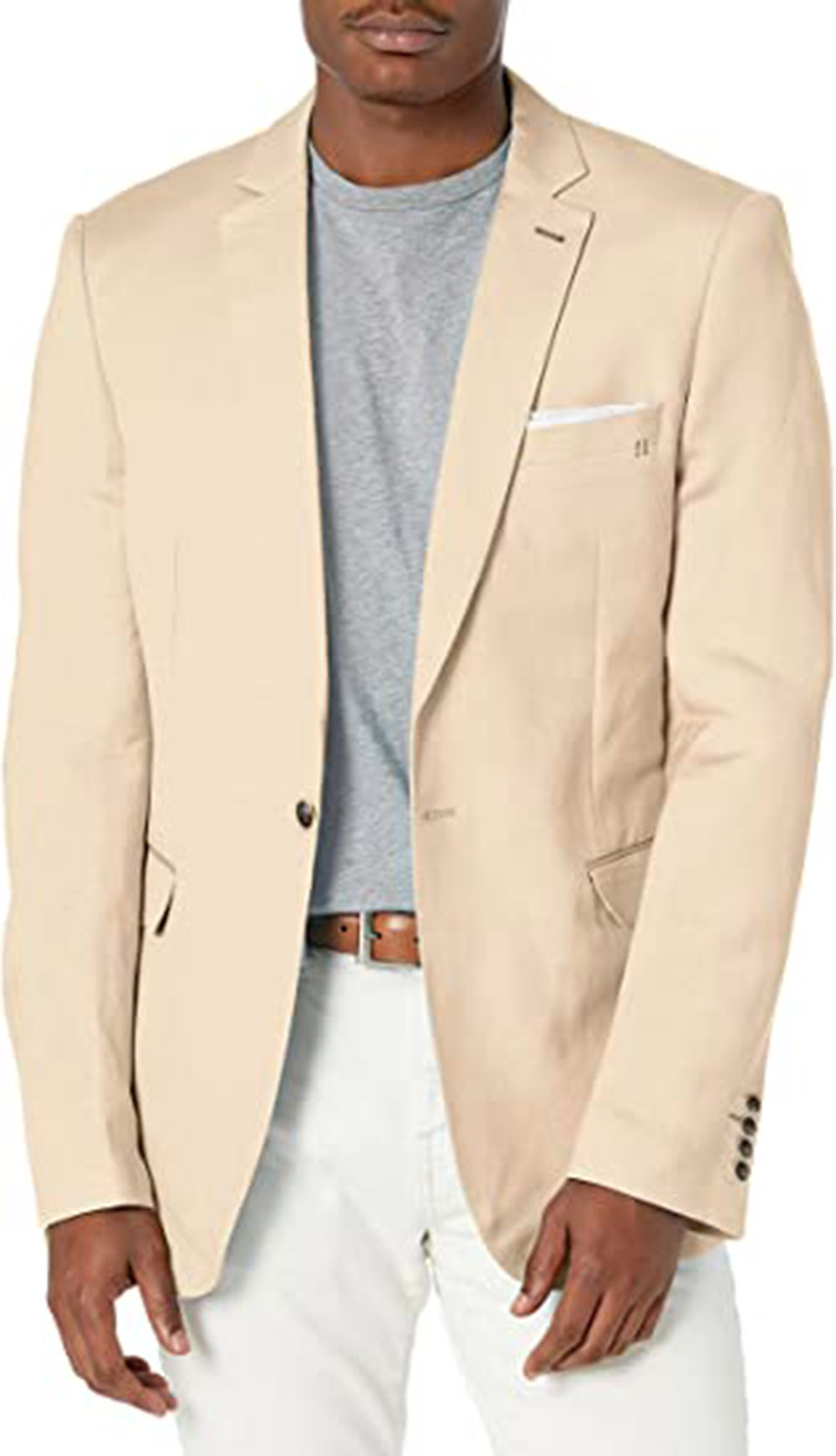 Khaki Formal Wear Men - Tailored Khaki Blazer Men's Suits Sets
