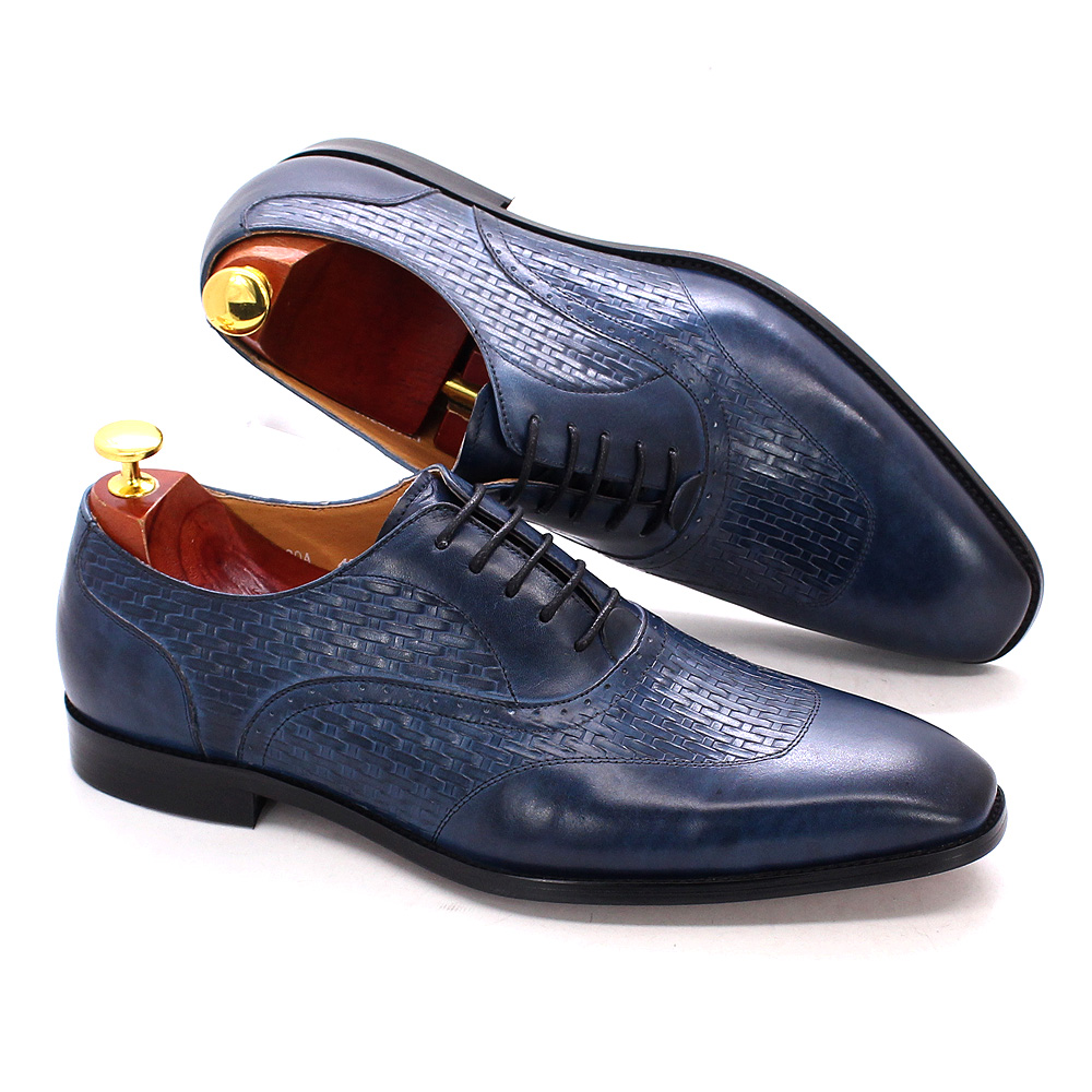 Men'S Luxury Formal Wear - Luxury Genuine Leather Oxford Shoes Men