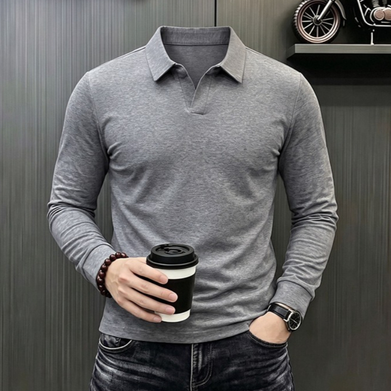 Men'S Formal Style - Men's Business Casual Long Sleeve T