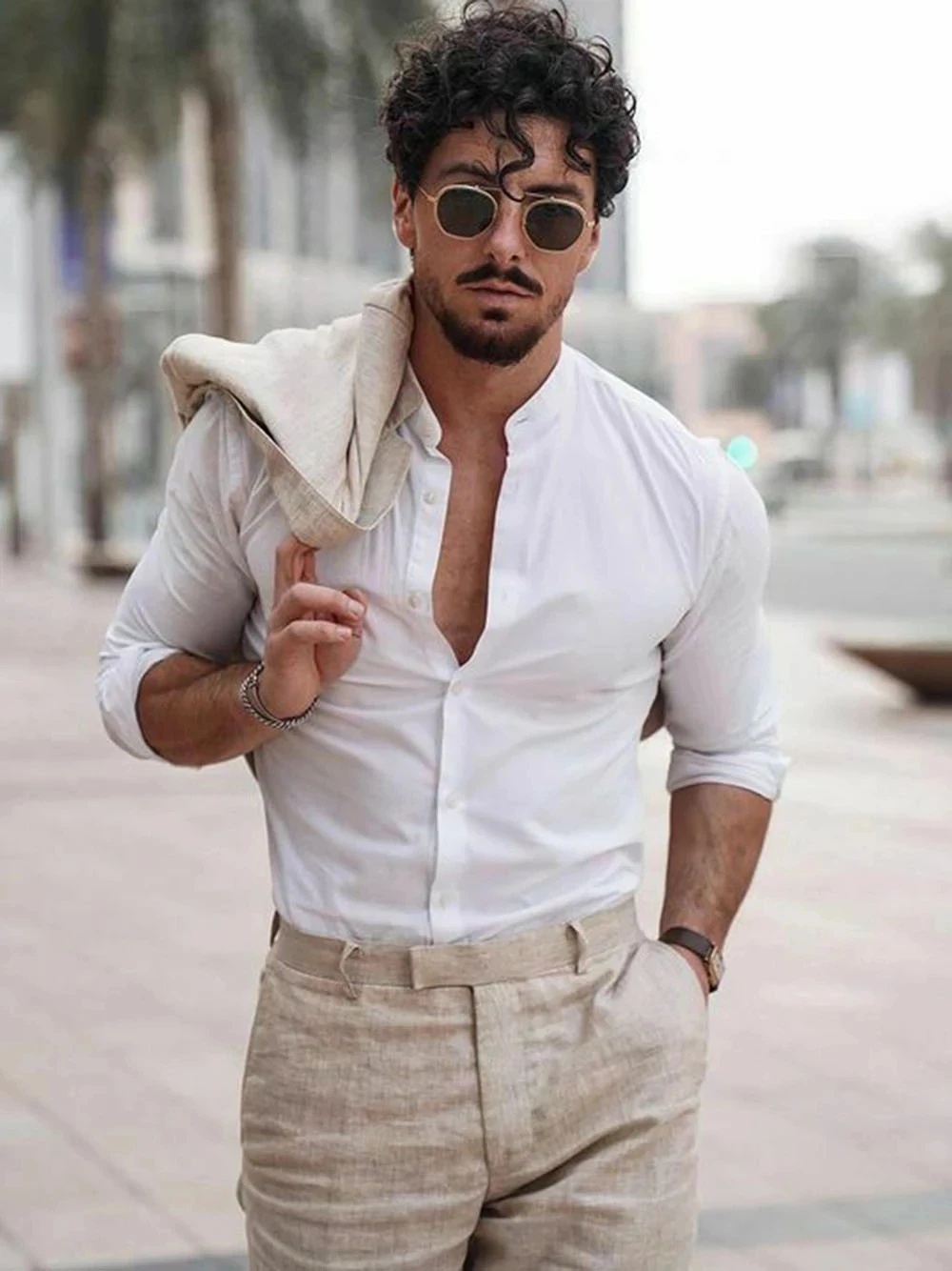 Summer Beach Business Linen Me - Men Formal Wear Jacket 评论和价格