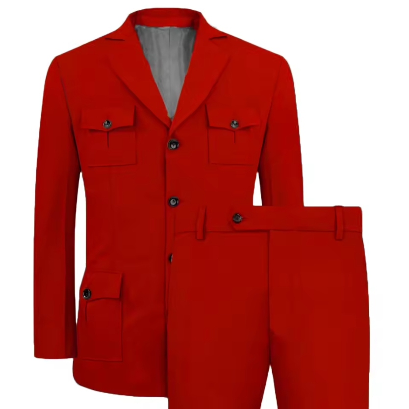 Men's Suits Jakcet Casual Khak - Khaki Formal Wear Men 评论和价格