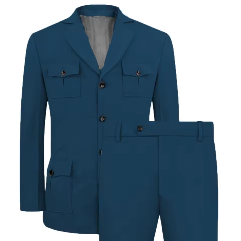 Men's Suits Jakcet Casual Khak - Khaki Formal Wear Men 评论和价格