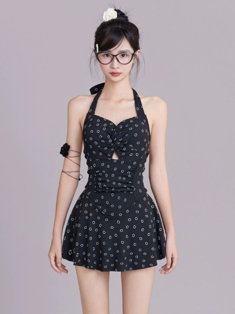 Women's Halter One Piece Swims - Slim Fit Suit Set 评论和价格