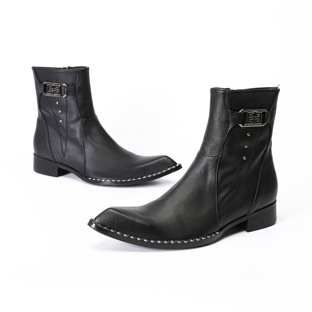 fashion black pointed toe men  - Men'S Formal Style 评论和价格