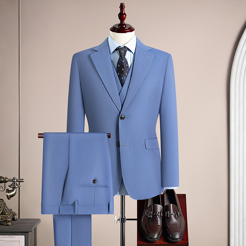 Men's Khaki 3-Piece Slim Fit B - Khaki Formal Wear Men 评论和价格