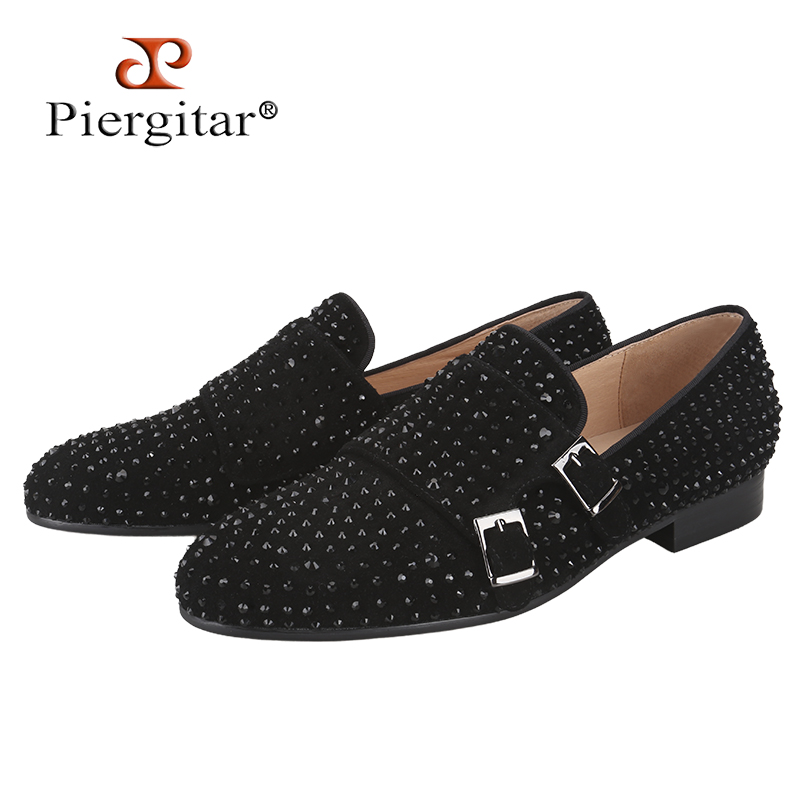Piergitar New Black Suede Men  - Men'S Formal Party Wear Shoes 评论和价格