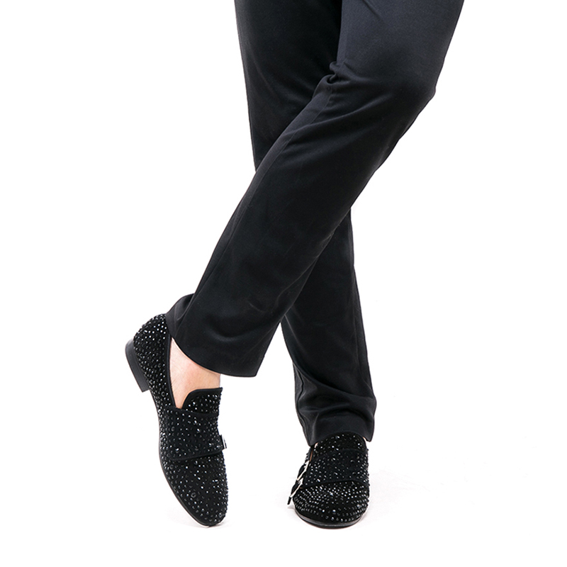 Piergitar New Black Suede Men  - Men'S Formal Party Wear Shoes 评论和价格