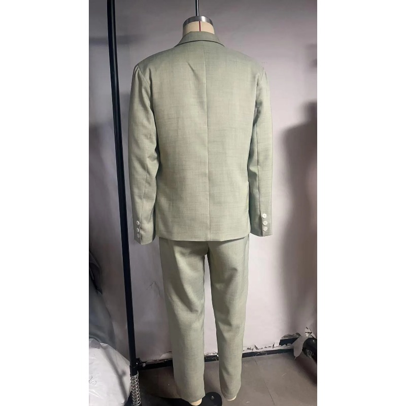 Business Men's Solid Color Sui - Men'S Formal Dinner Wear 评论和价格