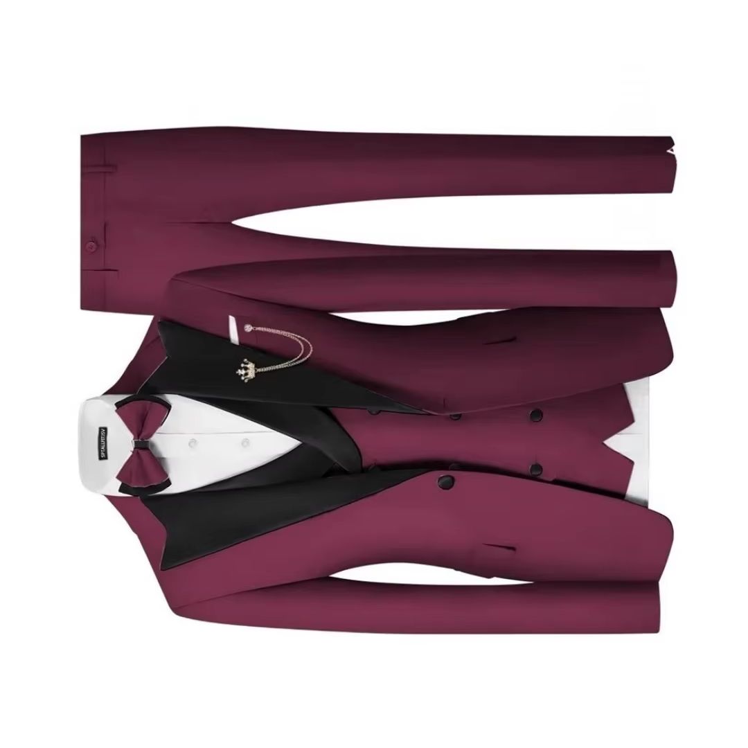 Men's Slim Fit 3 Piece Tuxedo  - Men'S Formal Dinner Wear 评论和价格