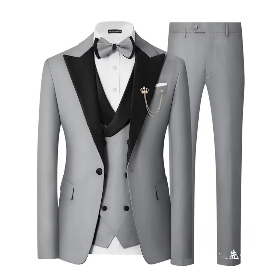 Men's Slim Fit 3 Piece Tuxedo  - Men'S Formal Dinner Wear 评论和价格