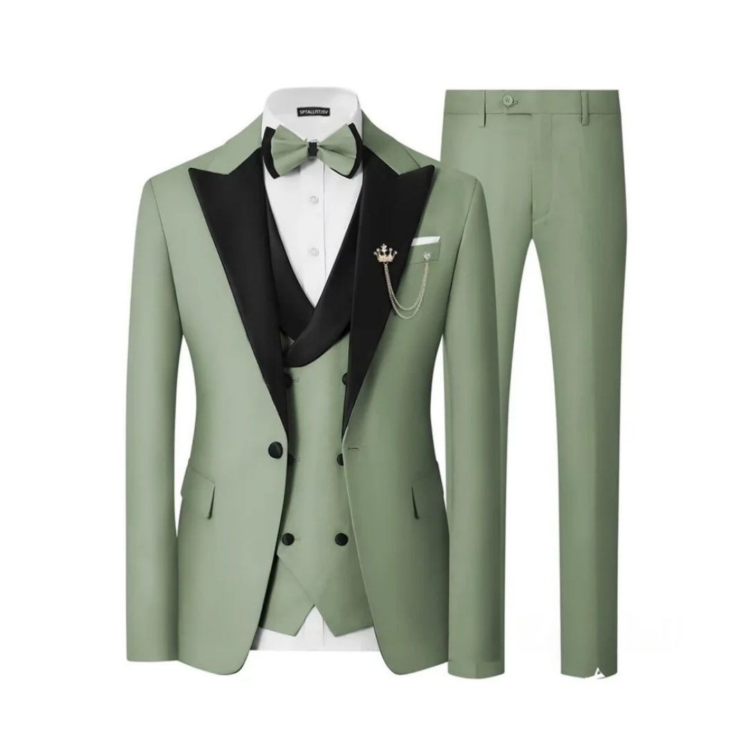 Men's Slim Fit 3 Piece Tuxedo  - Men'S Formal Dinner Wear 评论和价格