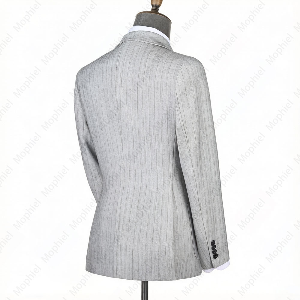 Mophiel Light Grey Men Suits S - Men Formal Wear Jacket 评论和价格