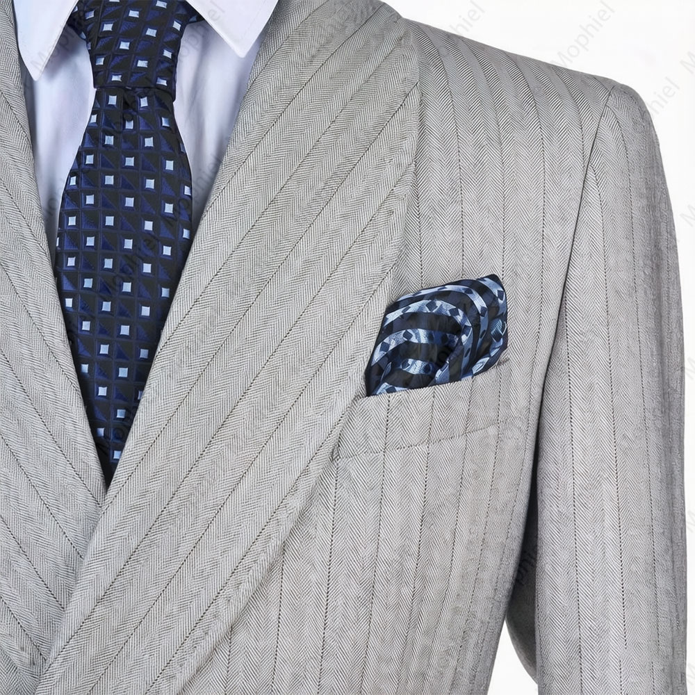 Mophiel Light Grey Men Suits S - Men Formal Wear Jacket 评论和价格