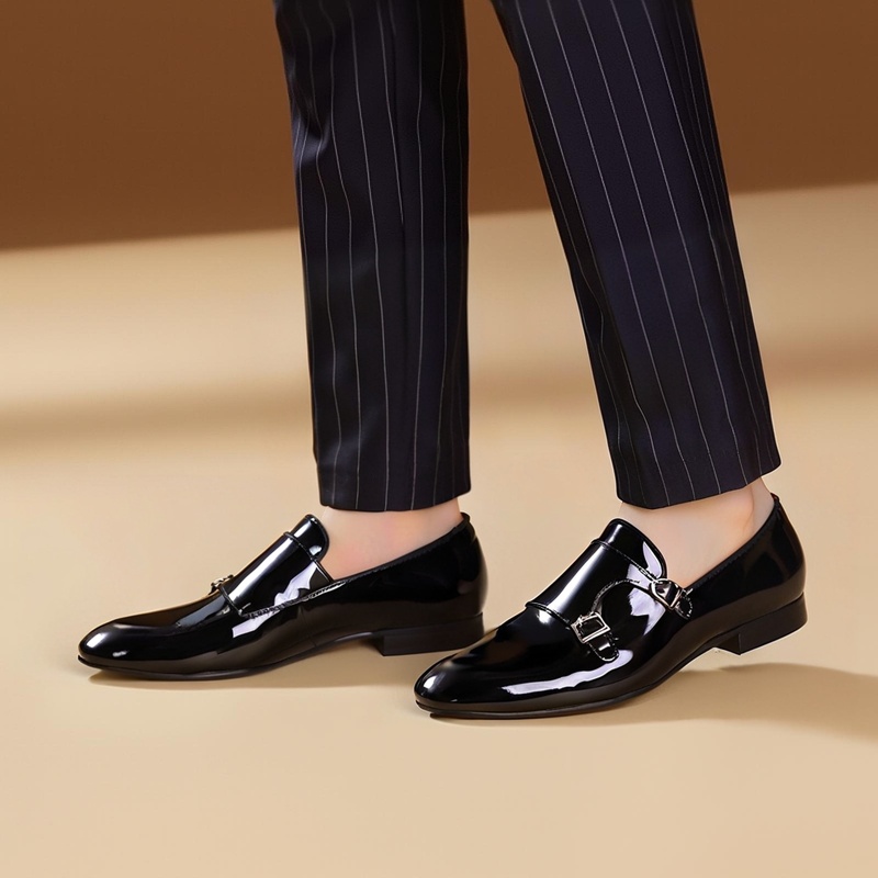 Piergitar New Black Color Pate - Men'S Formal Party Wear Shoes 评论和价格