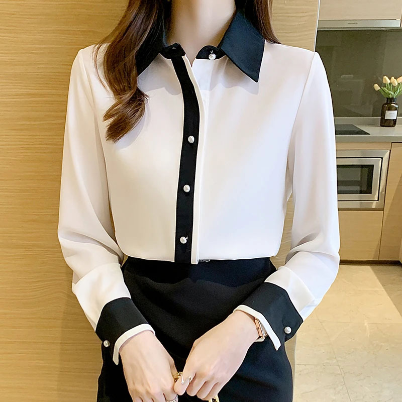 White Chiffon Shirt for Women  - Men'S Formal Style 评论和价格