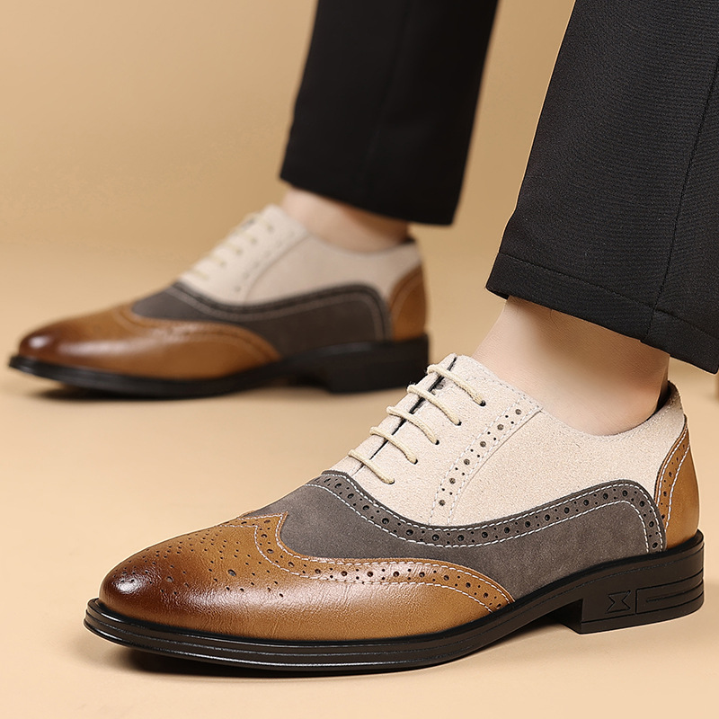 Luxury Men Dress Shoes Retro B - Men'S Luxury Formal Wear 评论和价格