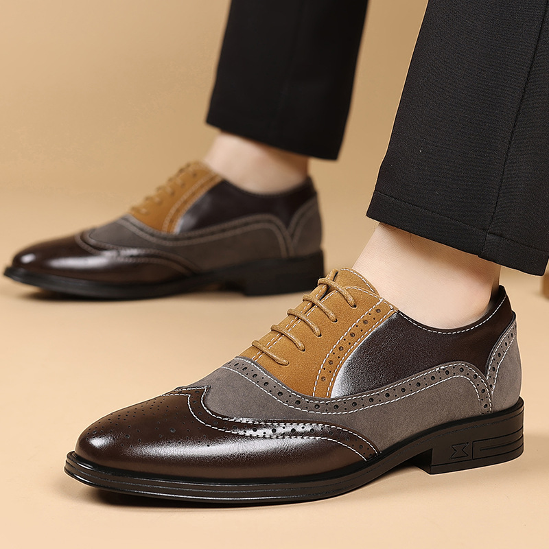 Luxury Men Dress Shoes Retro B - Men'S Luxury Formal Wear 评论和价格