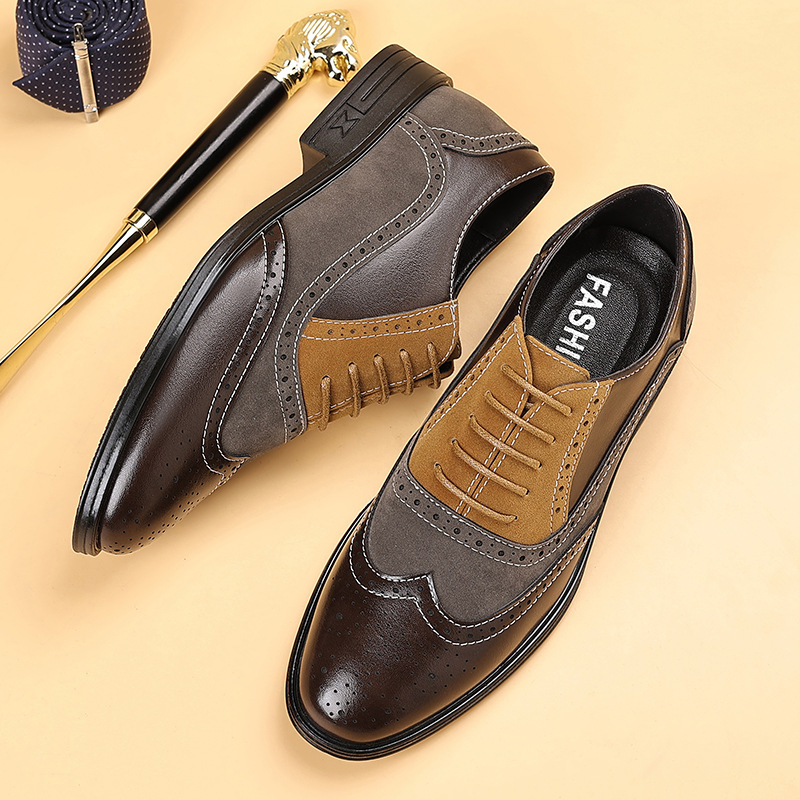Luxury Men Dress Shoes Retro B - Men'S Luxury Formal Wear 评论和价格
