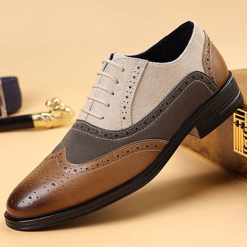Luxury Men Dress Shoes Retro B - Men'S Luxury Formal Wear 评论和价格
