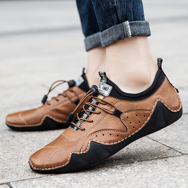 Leather Casual Sneakers for Me - Men'S Luxury Formal Wear 评论和价格