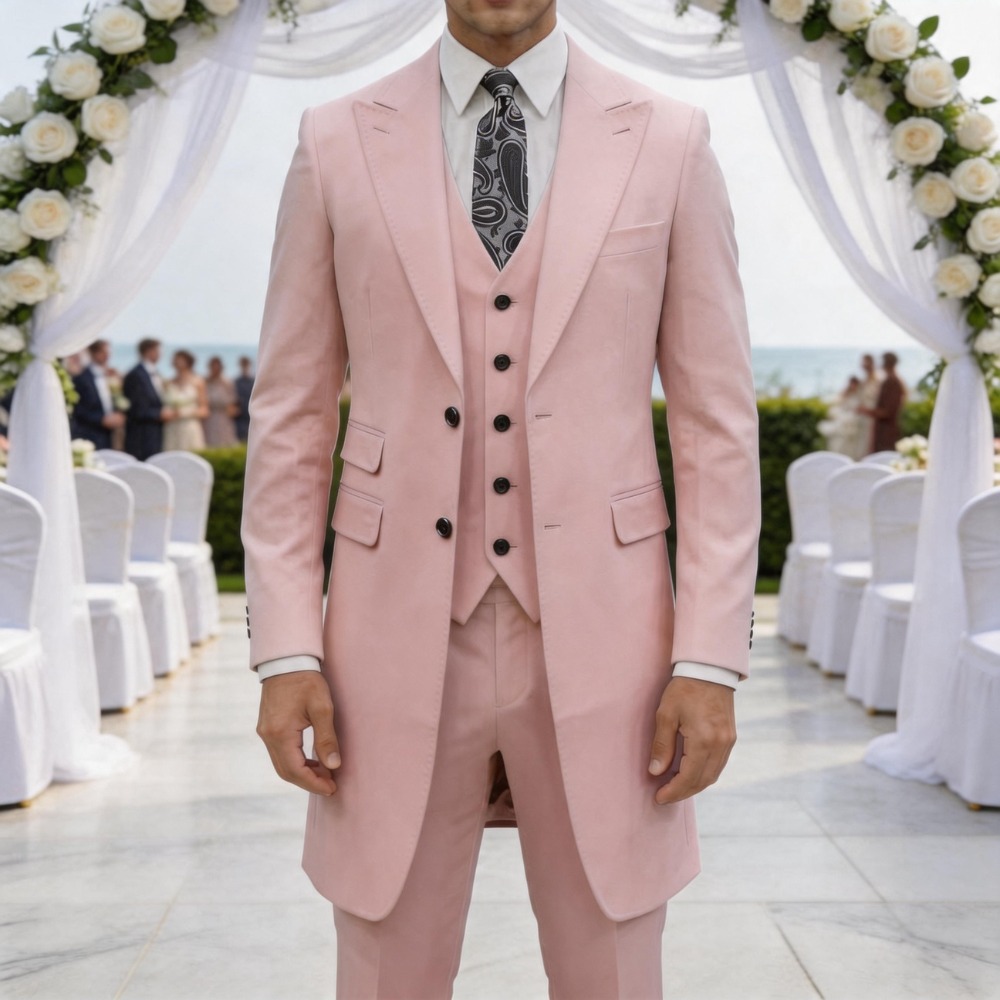 Slim Fit 3 Pieces Formal Men S - Men Formal Wear Jacket 评论和价格