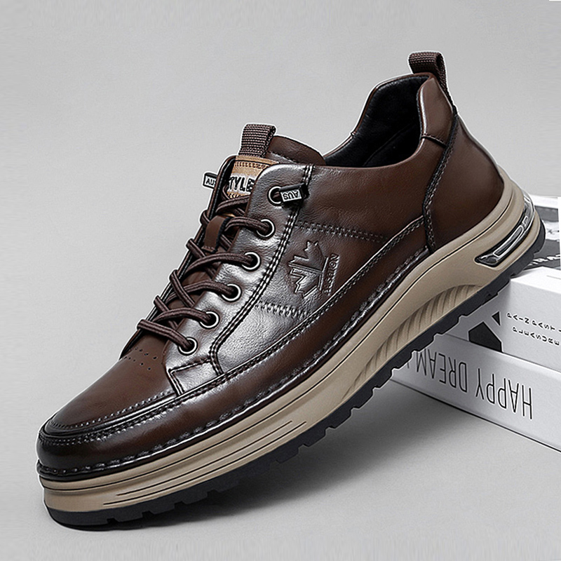Luxury Genuine Leather Mens Ca - Men'S Luxury Formal Wear 评论和价格