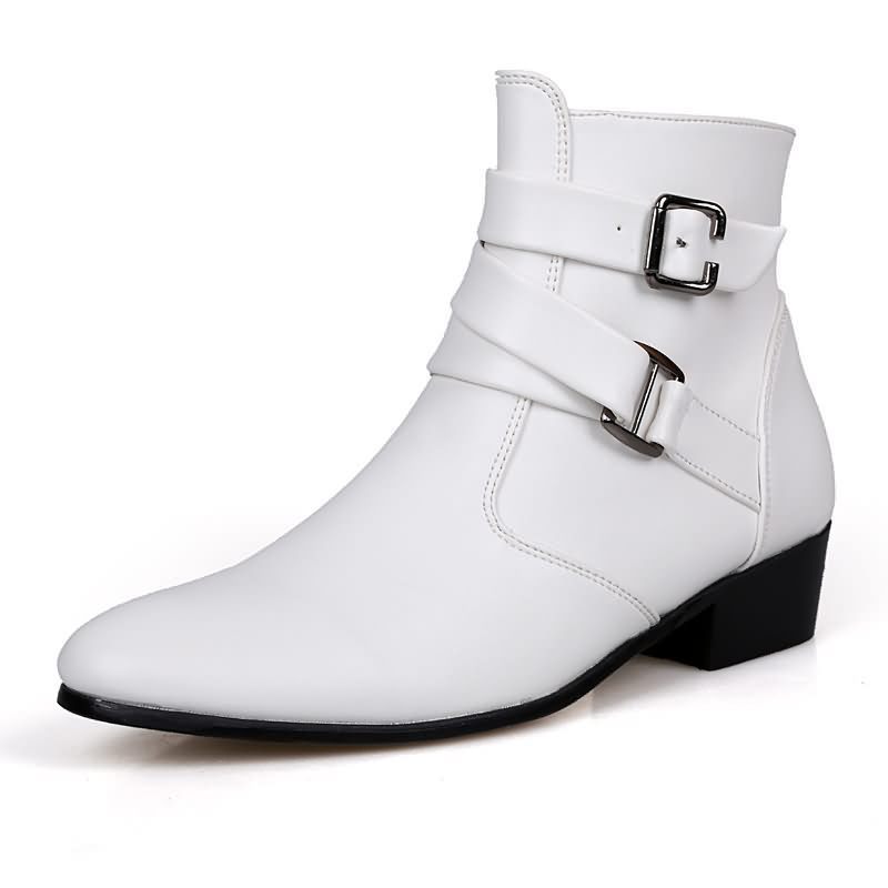 Luxury Men Boots Leather Chels - Men'S Formal Style 评论和价格