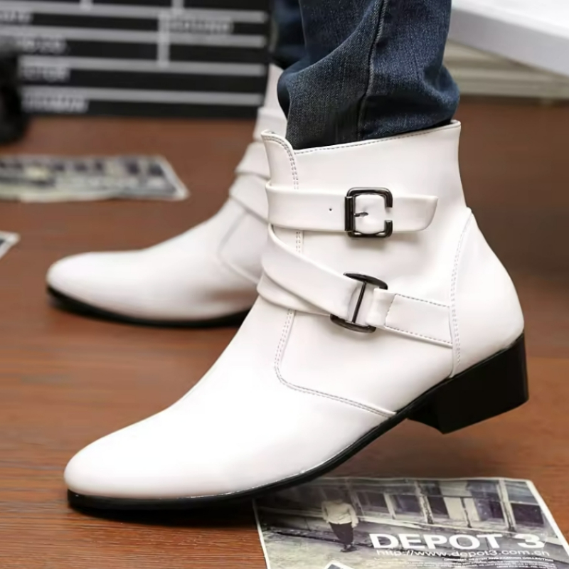 Luxury Men Boots Leather Chels - Men'S Formal Style 评论和价格