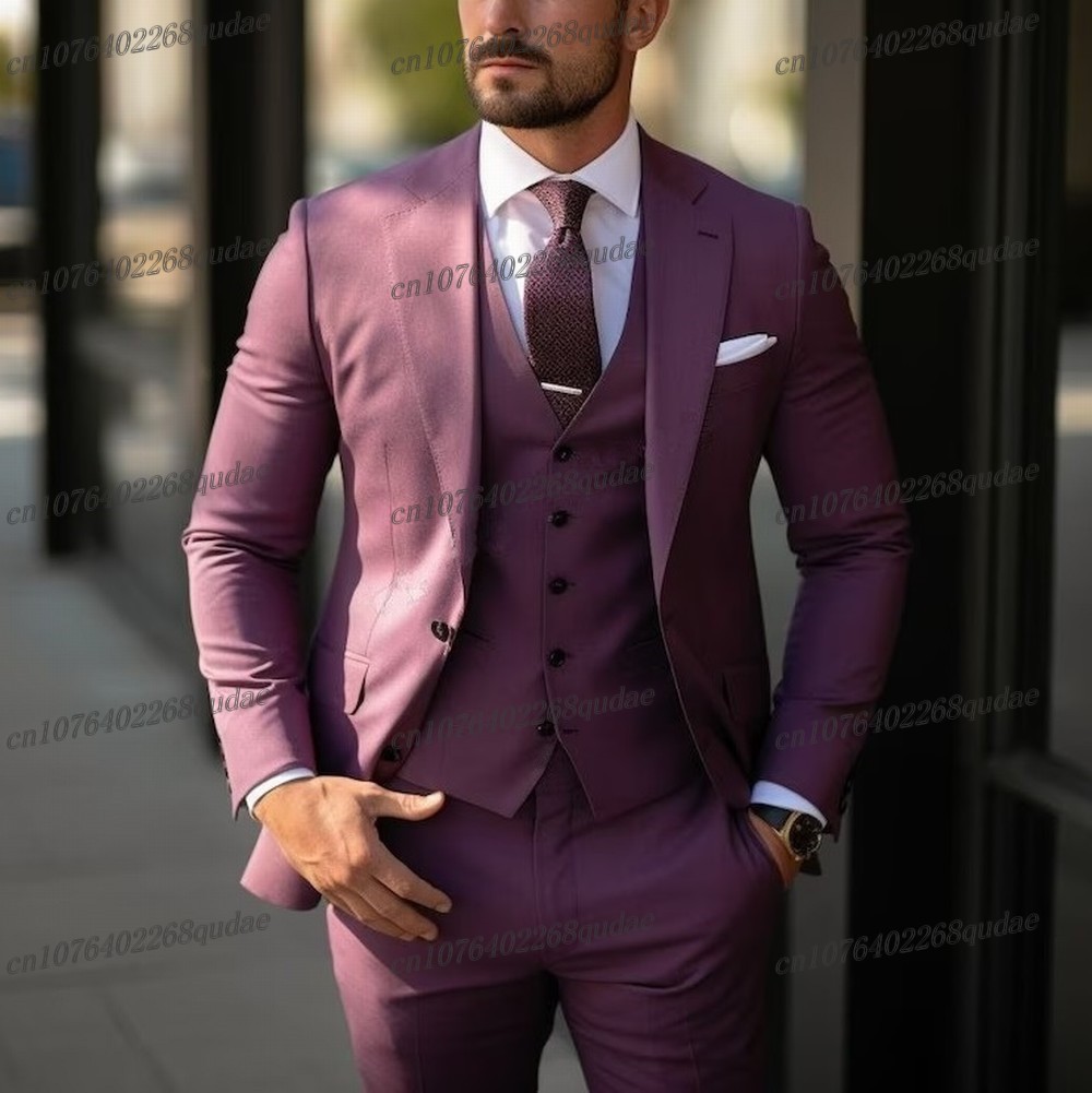 Purple Formal Occasion Men Sui - Men Formal Wear Purple 评论和价格