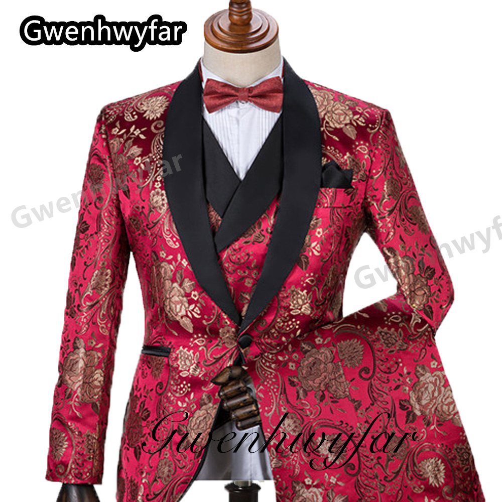 Gwenhwyfar Pattern Men Suits M - Men Formal Wear Jacket 评论和价格