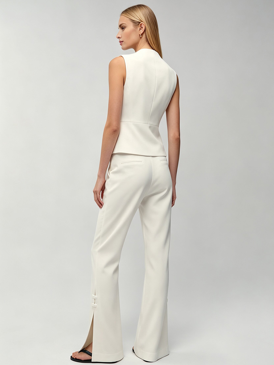 LIMO Women White Chinese Frog  - Men Formal Wear Set 评论和价格