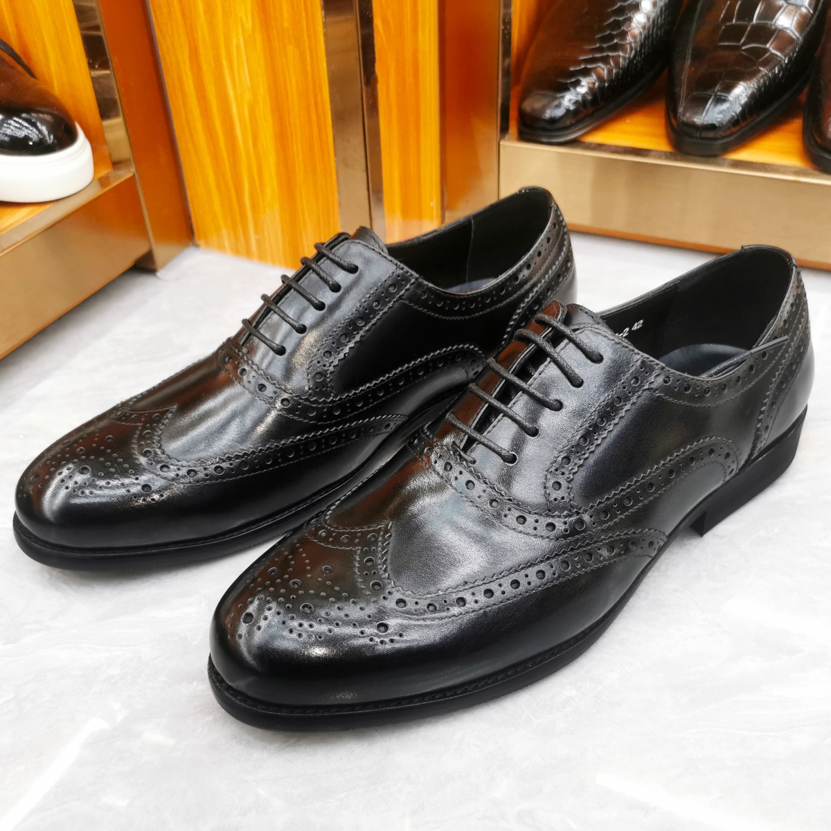 Luxury Men's Dress Shoes Genui - Men'S Luxury Formal Wear 评论和价格