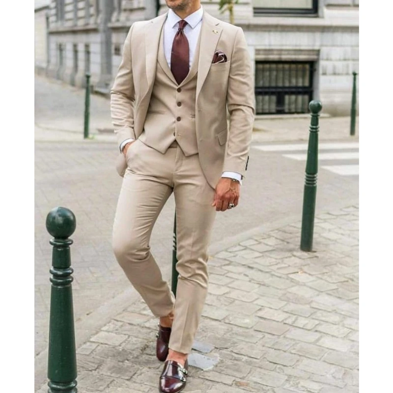 Notch Lapel Men Suits Slim Fit - Men'S Formal Dinner Wear 评论和价格