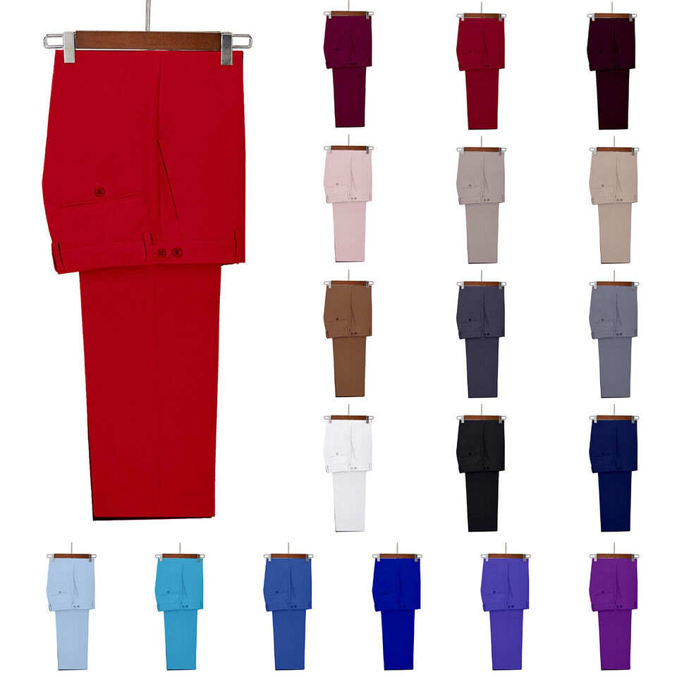Business Mens Pants Trousers F - Men'S Formal Wear Big And Tall 评论和价格