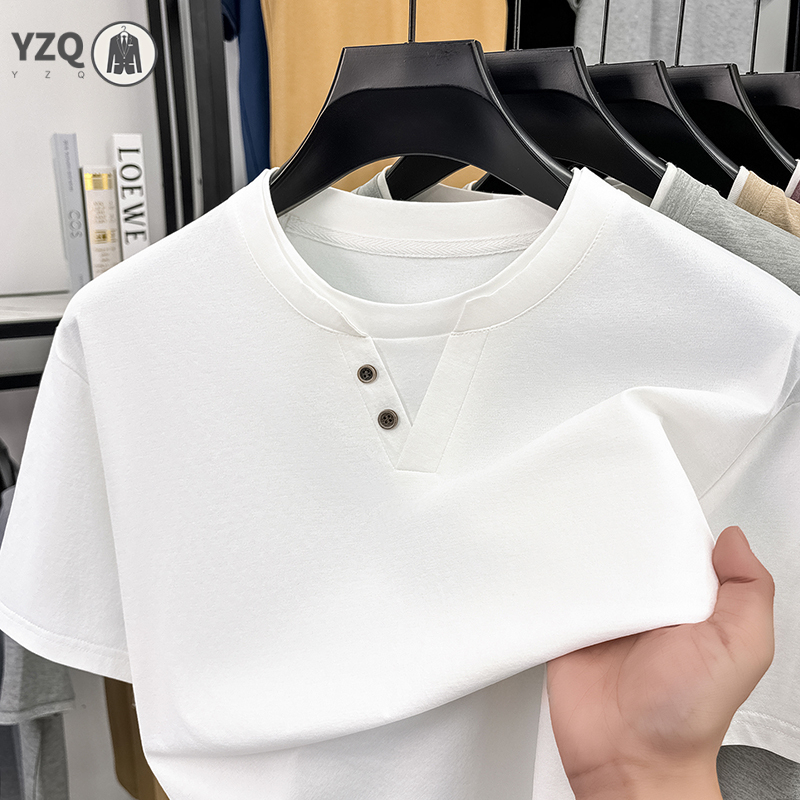 Mens Short Sleeve T Shirt Henl - Slim Fit Suit Set 评论和价格