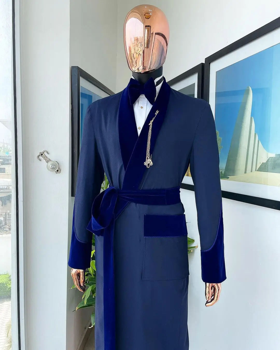 Tailor Made Royal Blue Men Sui - Men Formal Wear Jacket 评论和价格